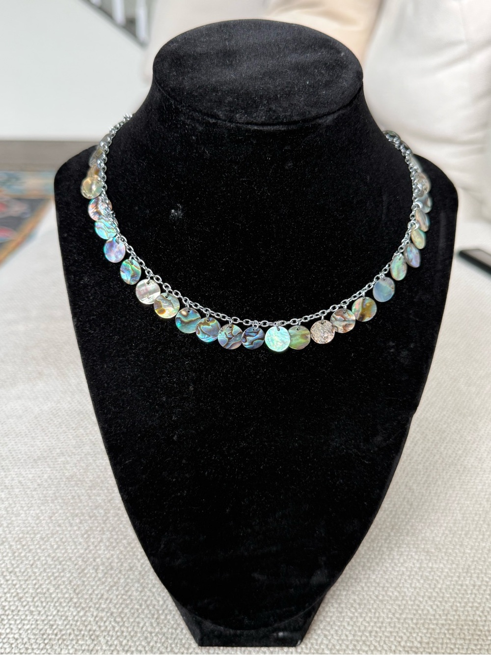 Iridescent abalone shell Necklace - Women Jewelry